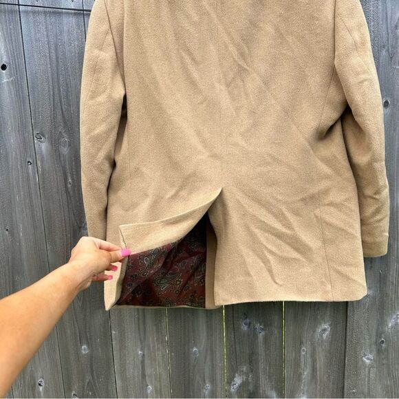 Lauren Ralph Lauren Blazer Men’s Size 42-R Beige 100% Camel Formal Wedding Work - Picture 4 of 11